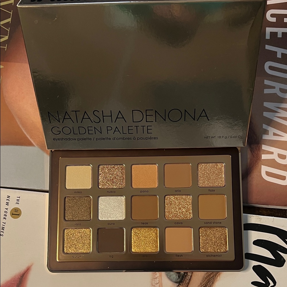 Natasha Denona Golden Palette with Gold and Brown Hues